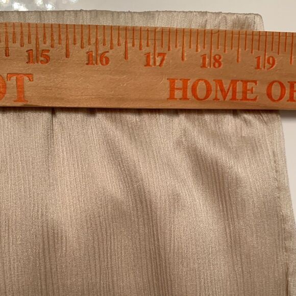 NWT Eileen Fisher Silk Cream Woven Vertical Grooves Wide-Leg Pants Size XL - Picture 4 of 10